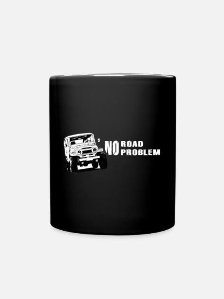 Landcruiser BJ40 No Road No Problem - Full Colour Mug - black