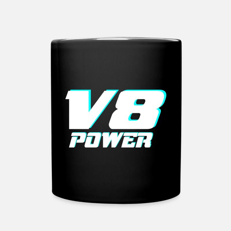 V8 - Mug uni - noir