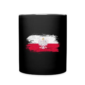 Poland Vintage Flag - Full Colour Mug - black - Front