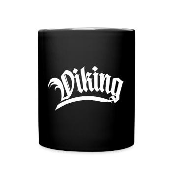viking viking thor marteau odin botte barbier bart - Mug uni - noir - Devant