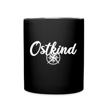 Ostkind DDR Ossi Kind des Ostens - Tasse einfarbig - Schwarz - Vorne