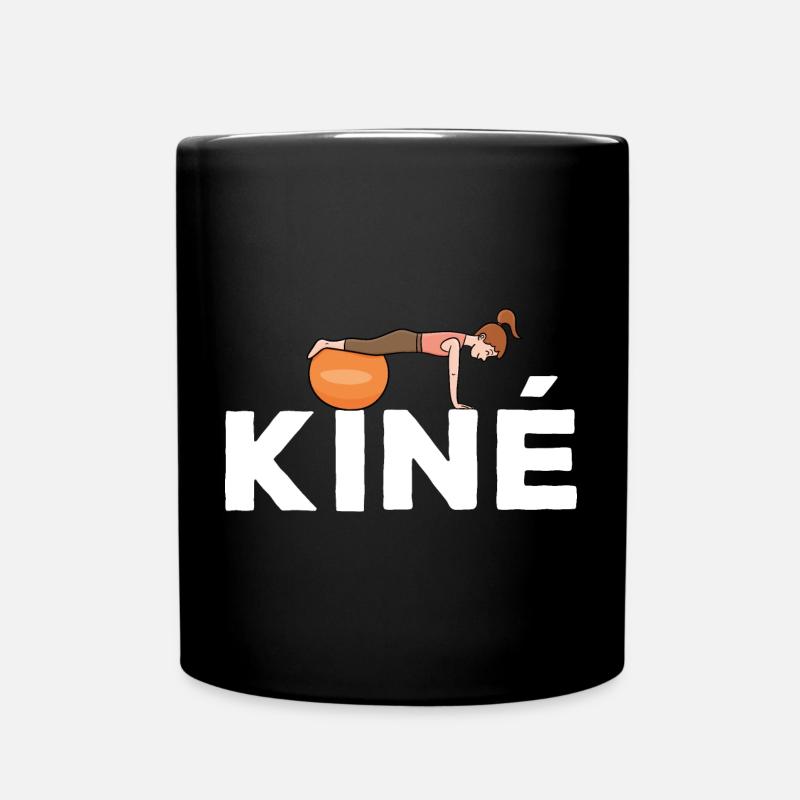 Kiné Cadeau pour Masseur Kinésithérapeute - Mug uni - noir