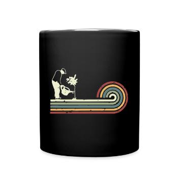 Jardinier rétro - Jardinier - Jardinier - - Mug uni - noir - Devant