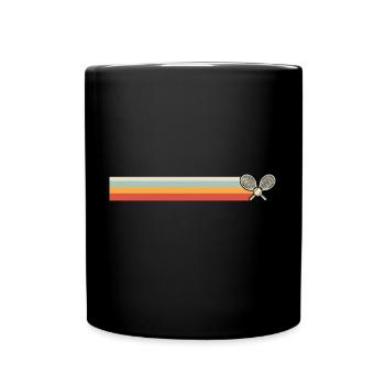 Joueur de tennis rétro - Mug uni - noir - Devant