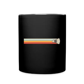 Badminton Retro Gift pour les joueurs de badminton - Mug uni - noir - Devant