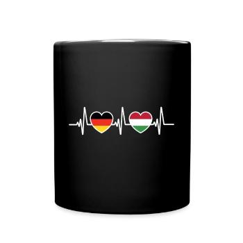 Germany Hungary German Hungarian flag - Full Colour Mug - black - Front