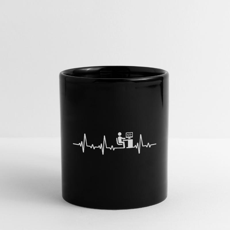 Programmeur Heartbeat Code Computer Scientist Mug uni