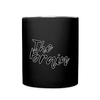 The brain - Tasse einfarbig - Schwarz - Vorne