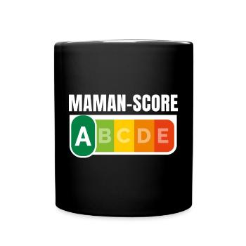 MAMAN-SCORE - Humour Maman - Mug uni - noir - Devant