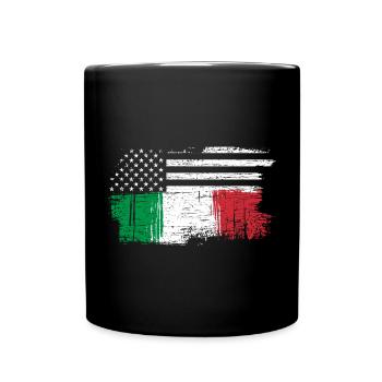 Sterne und Tricolore-Fusion - Tasse einfarbig - Schwarz - Vorne