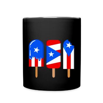 Puerto Rico - Tasse einfarbig - Schwarz - Vorne