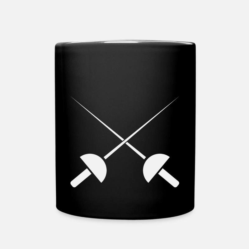 Fechten - Tasse einfarbig - Schwarz
