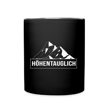 bergwandern alpin höhentauglich wanderzeit gipfel - Tasse einfarbig - Schwarz - Vorne