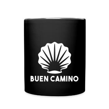 Buen Camino de Santiago de Compostela Jakobsweg - Full Colour Mug - black - Front