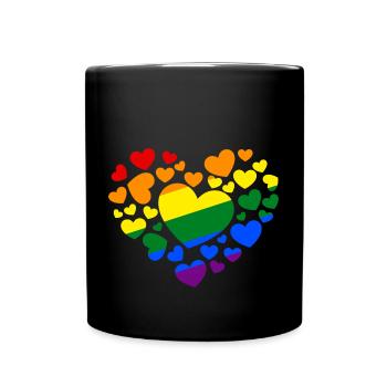I Love LGBT - Full Colour Mug - black - Front