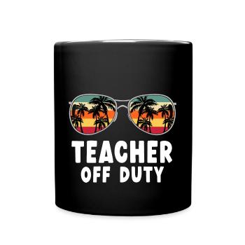 Enseignant hors service Lehrer außer Dienst - Mug uni - noir - Devant