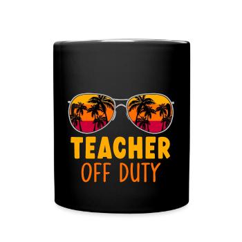 Enseignant hors service Lehrer außer Dienst - Mug uni - noir - Devant