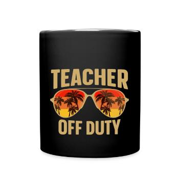 Enseignant hors service Lehrer außer Dienst - Mug uni - noir - Devant