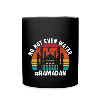 Non même pas d’eau Ramadan - Mug uni - noir - Devant