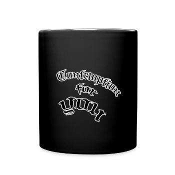 Contemption for you - Tasse einfarbig - Schwarz - Vorne