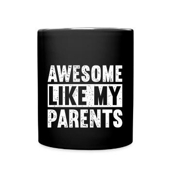 Great as my parents - Full Colour Mug - black - Front