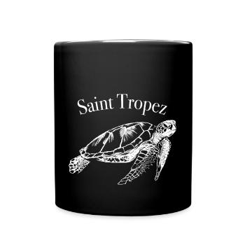 Saint Tropez Cote d´Azur - Tasse einfarbig - Schwarz - Vorne