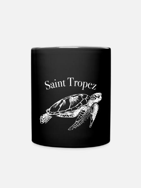 Saint Tropez Côte d ́Azur - Mug uni - noir