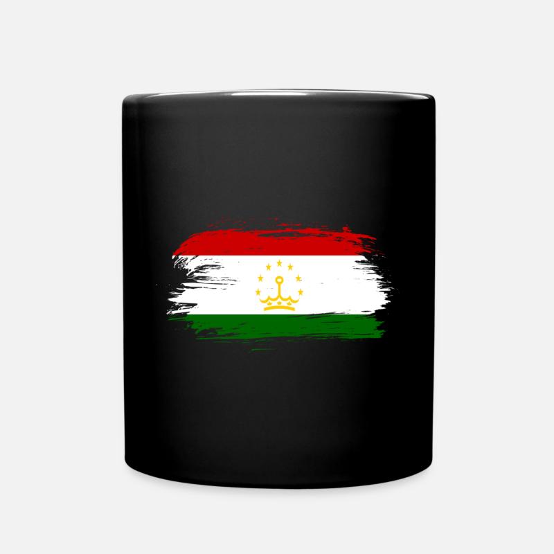 Tadschikistan Flagge - Tasse einfarbig - Schwarz