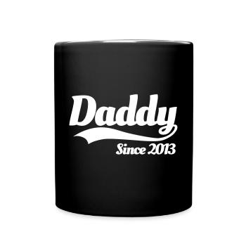 Father Father's Day Child Best Father, Daddy since 2013 - Full Colour Mug - black - Front