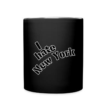 I hate New York - Tasse einfarbig - Schwarz - Vorne