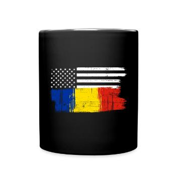 Flag Brush Fusion - Full Colour Mug - black - Front