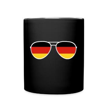 Germany Germany Sunglasses Germania Flag - Full Colour Mug - black - Front