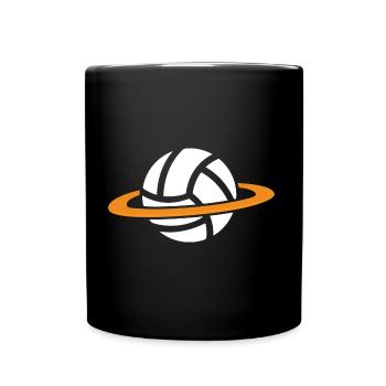 handball handballspieler handball-galaxy - Tasse einfarbig - Schwarz - Vorne