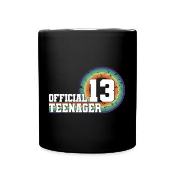 Adolescent officiel 13, cadeau cool 13e anniversaire - Mug uni - noir - Devant