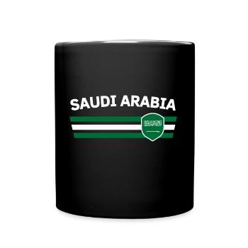 Tshirt de fan saoudien pour les compétitions mondiales - Mug uni - noir - Devant