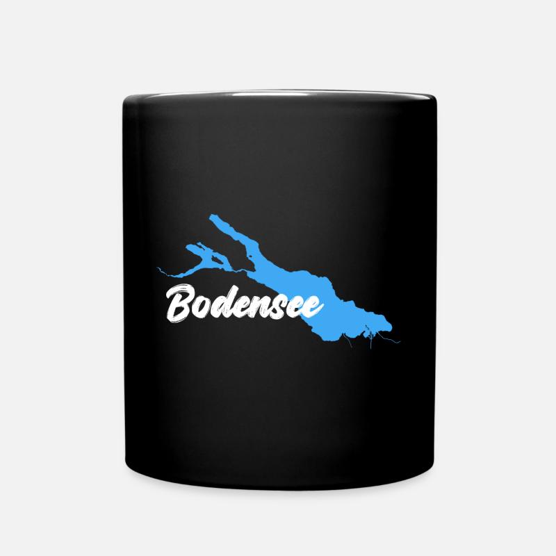 Lake Constance white - Full Colour Mug - black