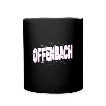 Offenbach Deutschland Stadt Schrift Heimat Liebe - Tasse einfarbig - Schwarz - Vorne