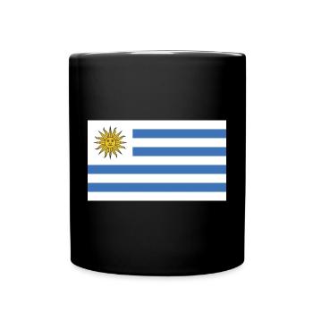 Uruguay National Flag - Full Colour Mug - black - Front