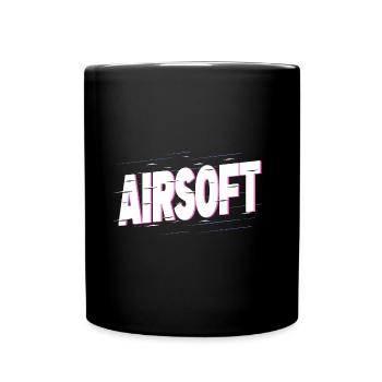 Airsoft Softair Weapon Sport Hobby Player Team - Full Colour Mug - black - Front