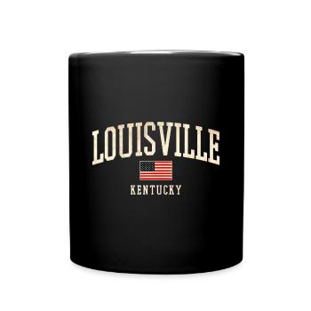 Louisville Kentucky Vintage Arch - Tasse einfarbig - Schwarz - Vorne