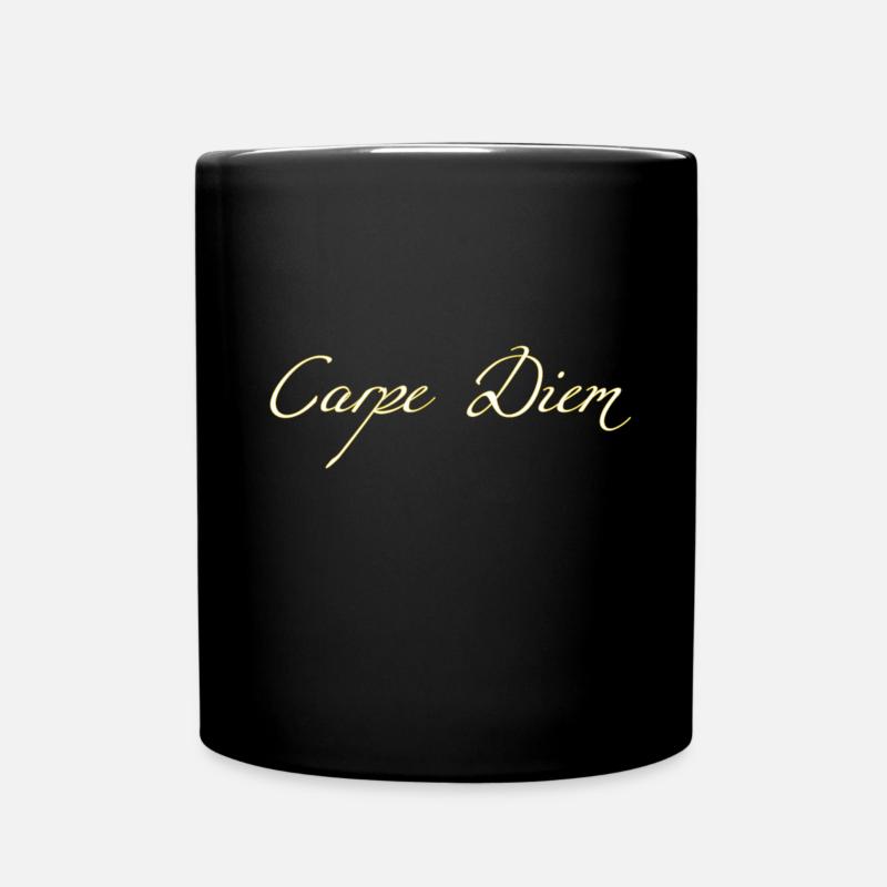 Carpe Diem - Tasse einfarbig - Schwarz