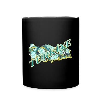 Türkiye writing E 241 - Full Colour Mug - black - Front