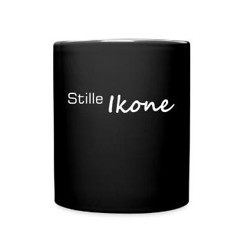 Icône silencieuse Contraste minimaliste - Mug uni - noir - Devant