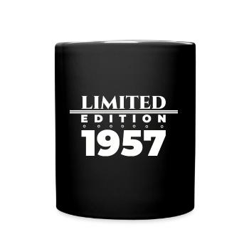Né en 1957 66ème anniversaire Cadeau homme / femme - Mug uni - noir - Devant