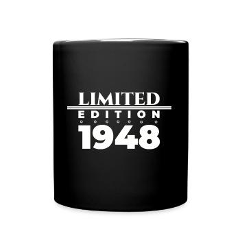 Né en 1948 75e anniversaire Cadeau homme / femme - Mug uni - noir - Devant