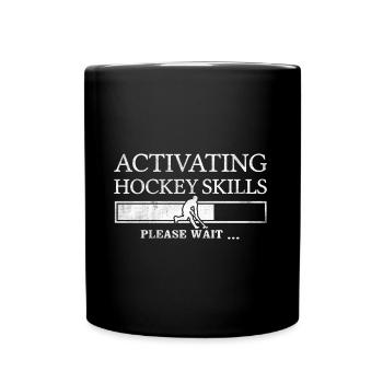Field Hockey Skills Installing Hockey Player Hockey - Full Colour Mug - black - Front