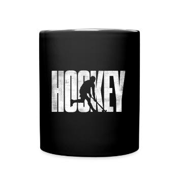 Hockey Hockey Player Retro Graphic Field Hockey - Full Colour Mug - black - Front