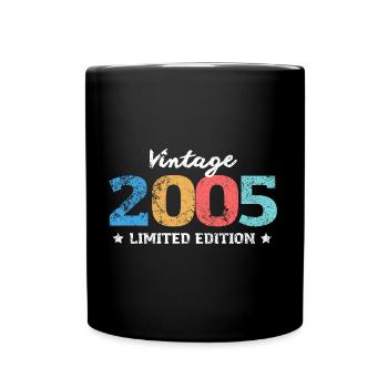 Limited Edition 2005 18. Geburtstag Geschenk - Tasse einfarbig - Schwarz - Vorne