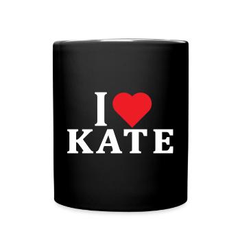 t-shirt J’adore Kate idée cadeau t-shirt - Mug uni - noir - Devant