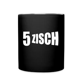 50ter, 50 Jahre, sechzigster Geburtstag,FUN Spruch - Tasse einfarbig - Schwarz - Vorne